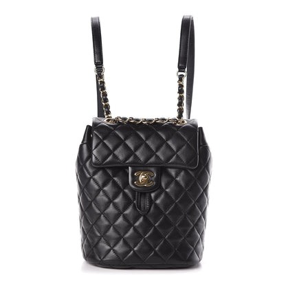 Chanel Calfskin Quilted Mini Urban Spirit Backpack Black 1 of 10
