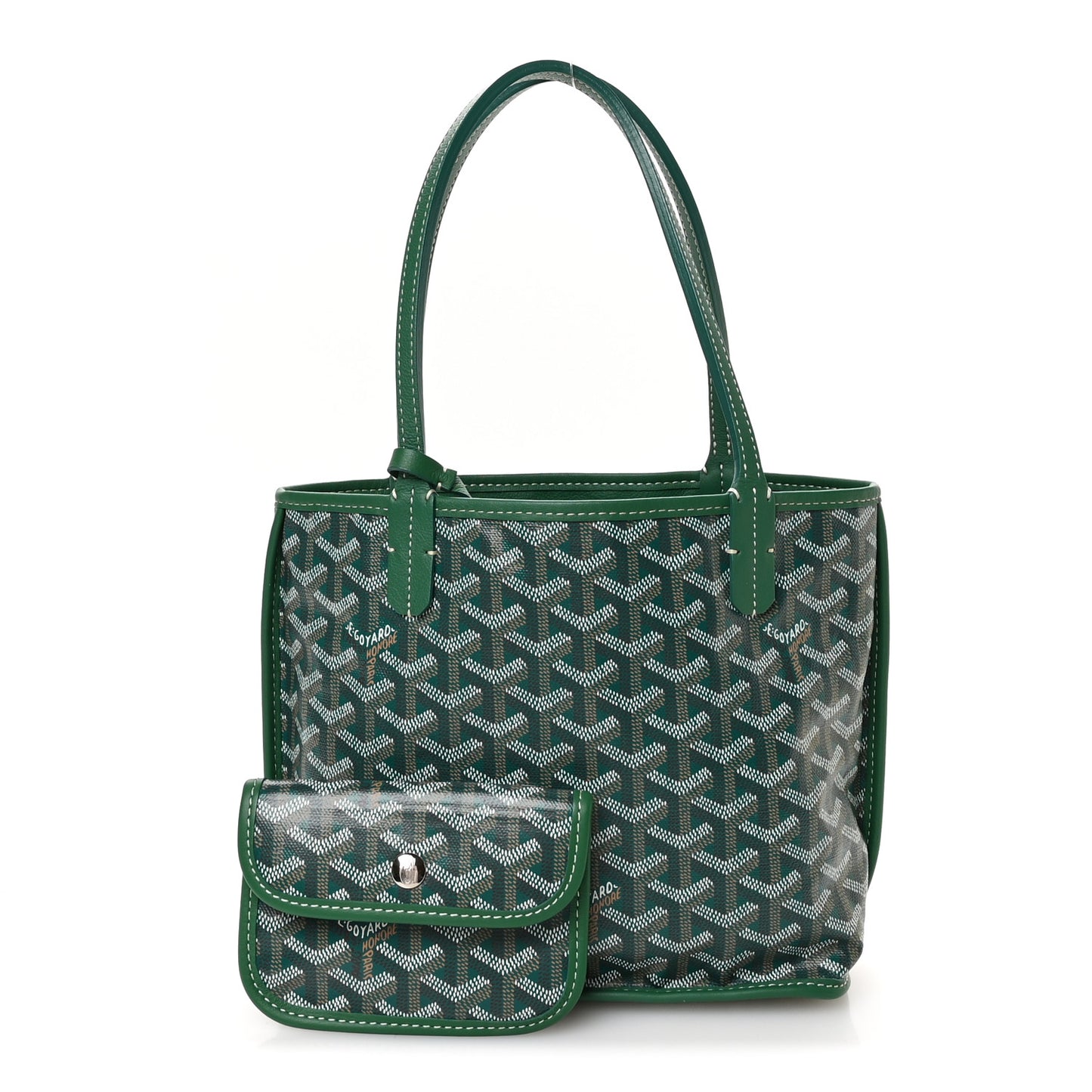 Goyardine Reversible Mini Anjou Green