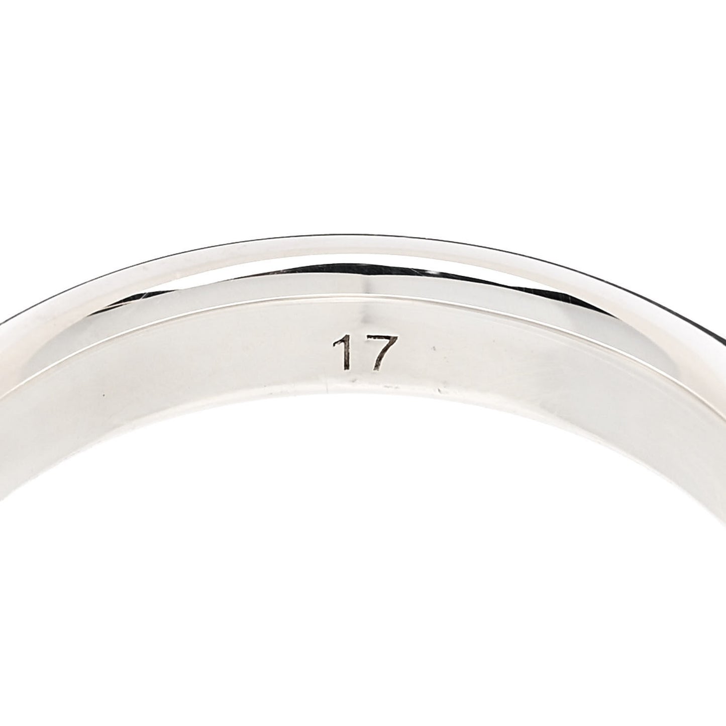 Sterling Silver Interlocking G Narrow Band Ring 56 7.75