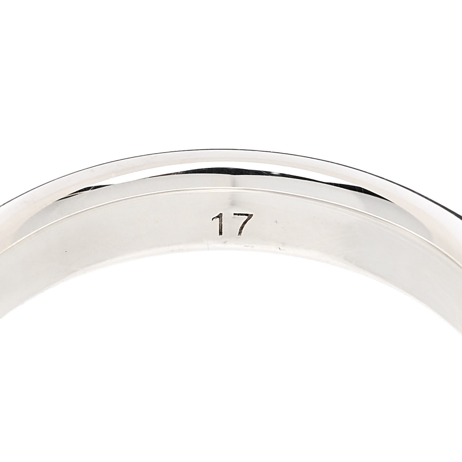 Gucci Sterling Silver Interlocking G Narrow Band Ring 56 7.75 5 of 5