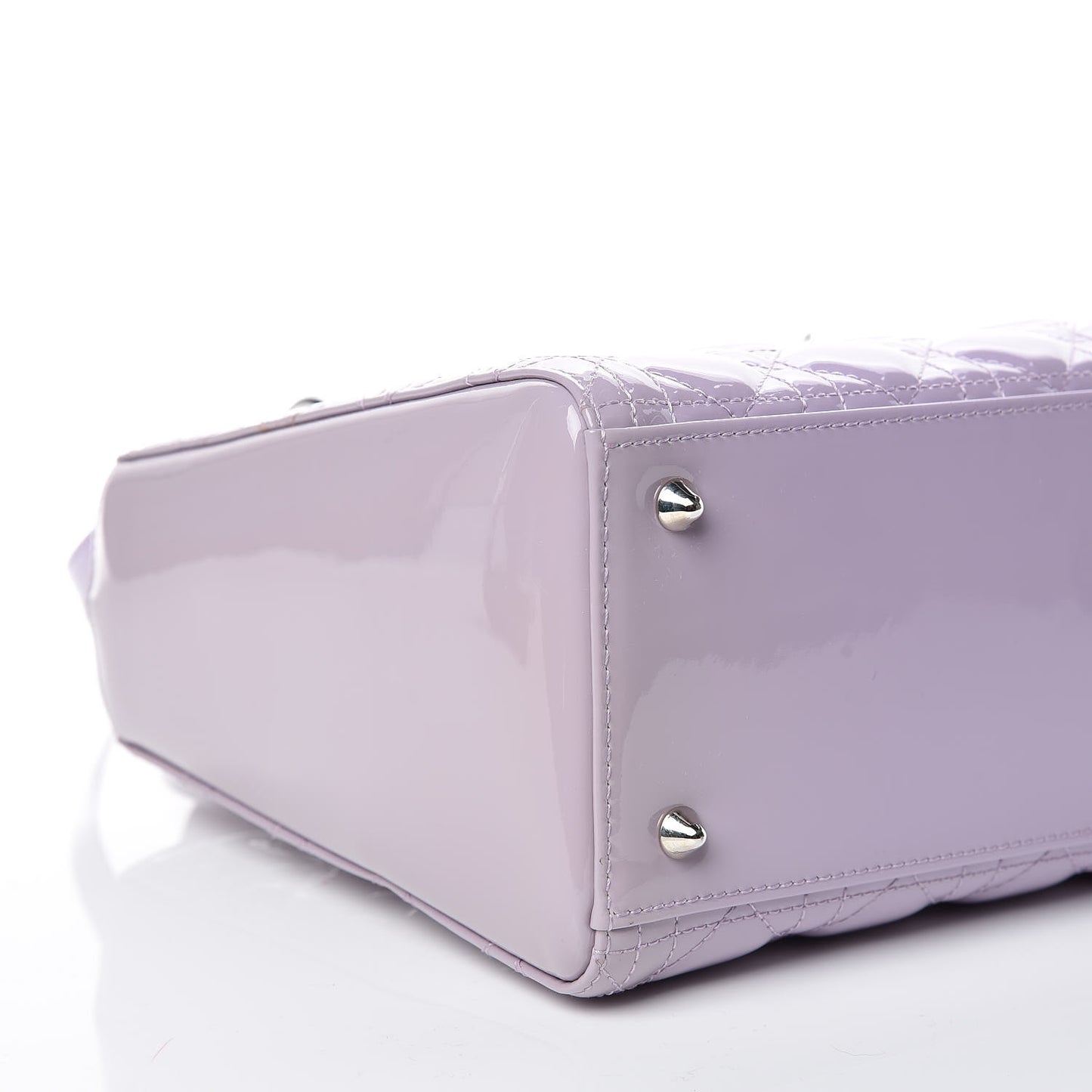 Patent Cannage Medium Lady Dior Lilac