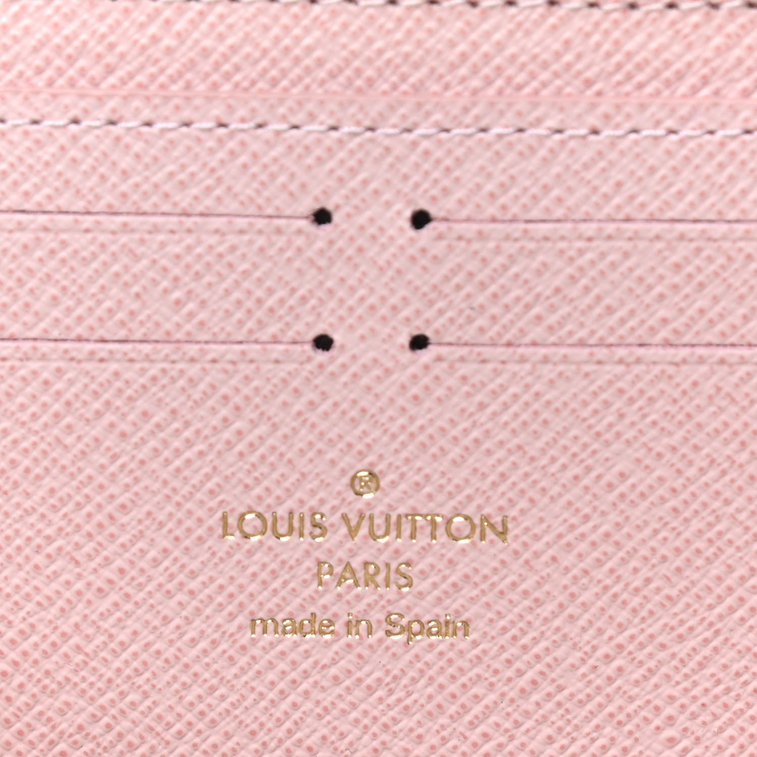Louis Vuitton Damier Azur Clemence Wallet Rose Ballerine 6 of 7
