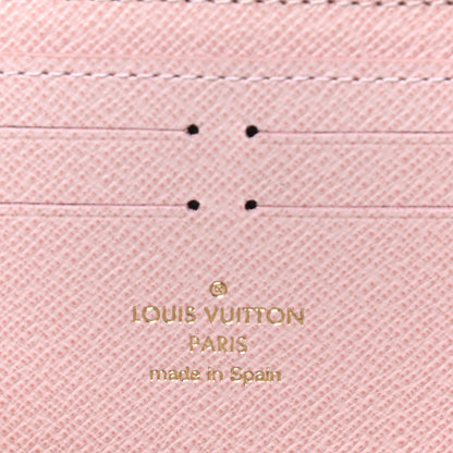 Louis Vuitton Damier Azur Clemence Wallet Rose Ballerine 6 of 7