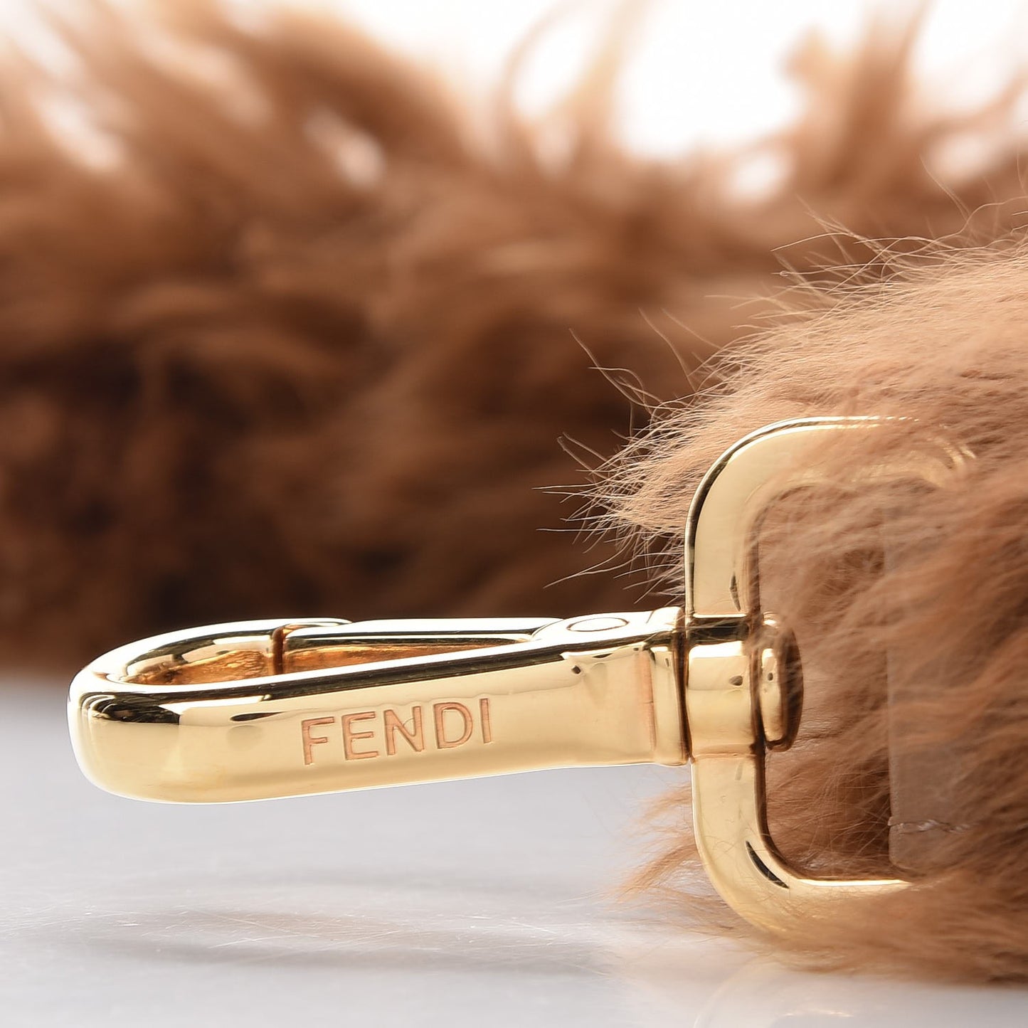 Alpaca Fur Vitello Dolce Mini Strap You Phosphorus Sand