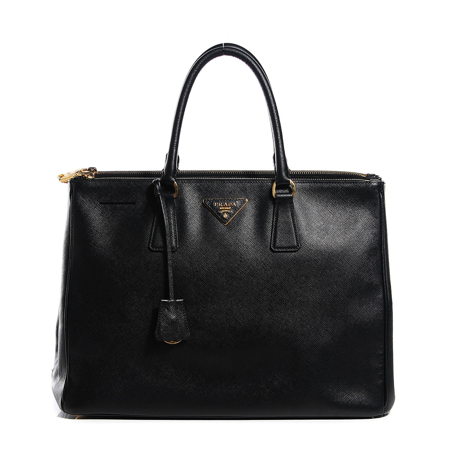 Prada Saffiano Large Galleria Double Zip Tote Black 1 of 9