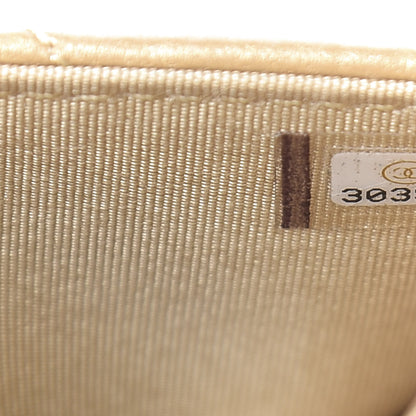 Chanel Metallic Goatskin Quilted 19 Wallet On Chain WOC Gold 8 of 15