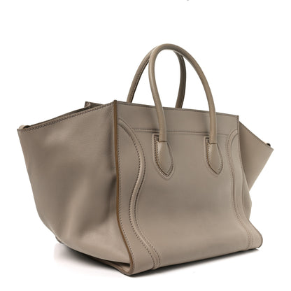 Celine Supple Calfskin Medium Phantom Luggage Beige 3 of 10
