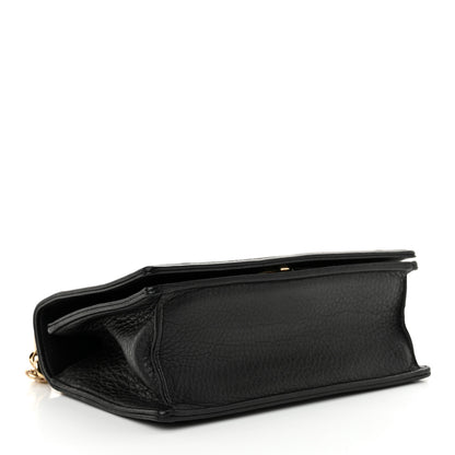 Christian Dior Grained Calfskin Small Diorama Flap Bag Black 4 of 13