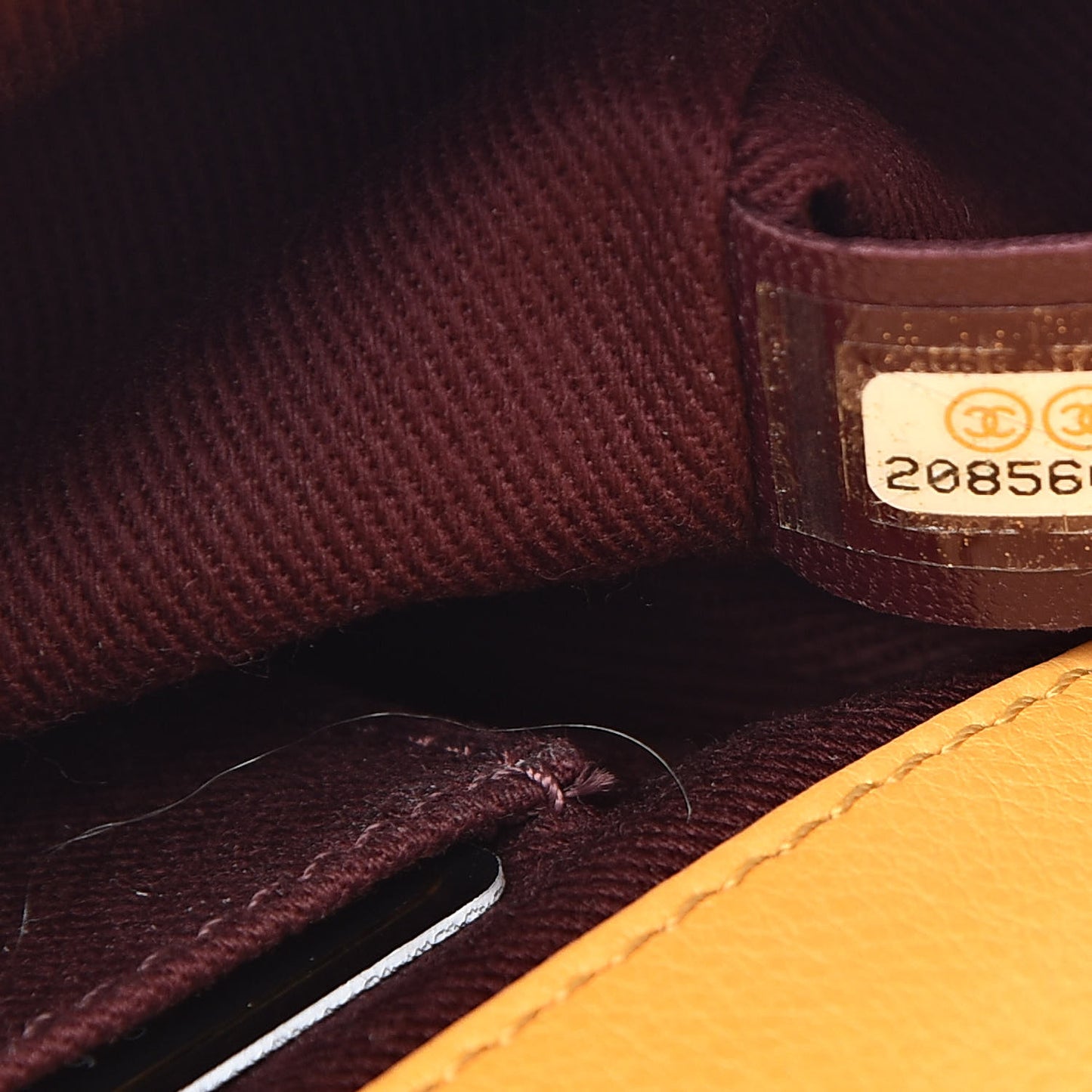 Calfskin Quilted Mini Urban Day Flap Yellow