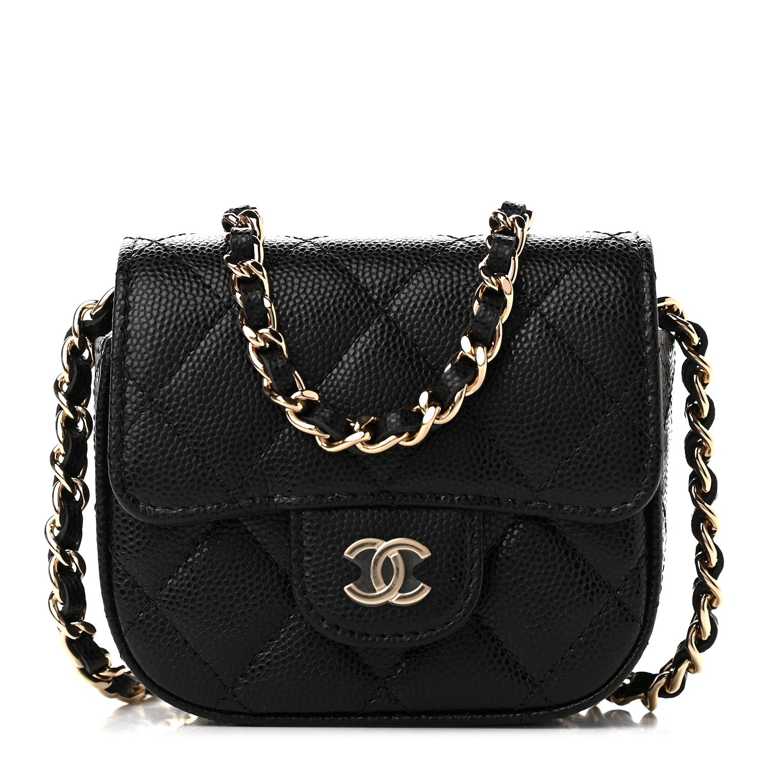Chanel Caviar Quilted Mini Clutch With Chain Black 1 of 9