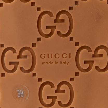 Gucci Suede GG Debossed Celia Mules 39 Green 7 of 9