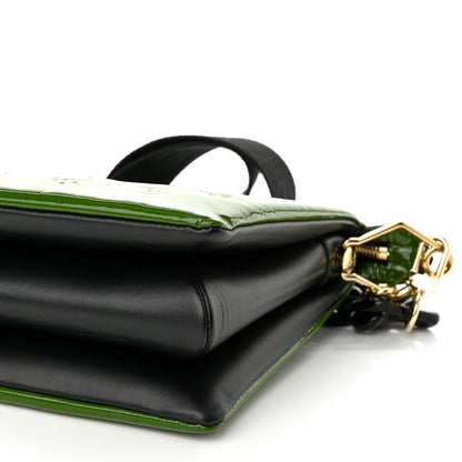 Louis Vuitton Patent Embossed Monogram Coussin PM Green Black 9 of 9