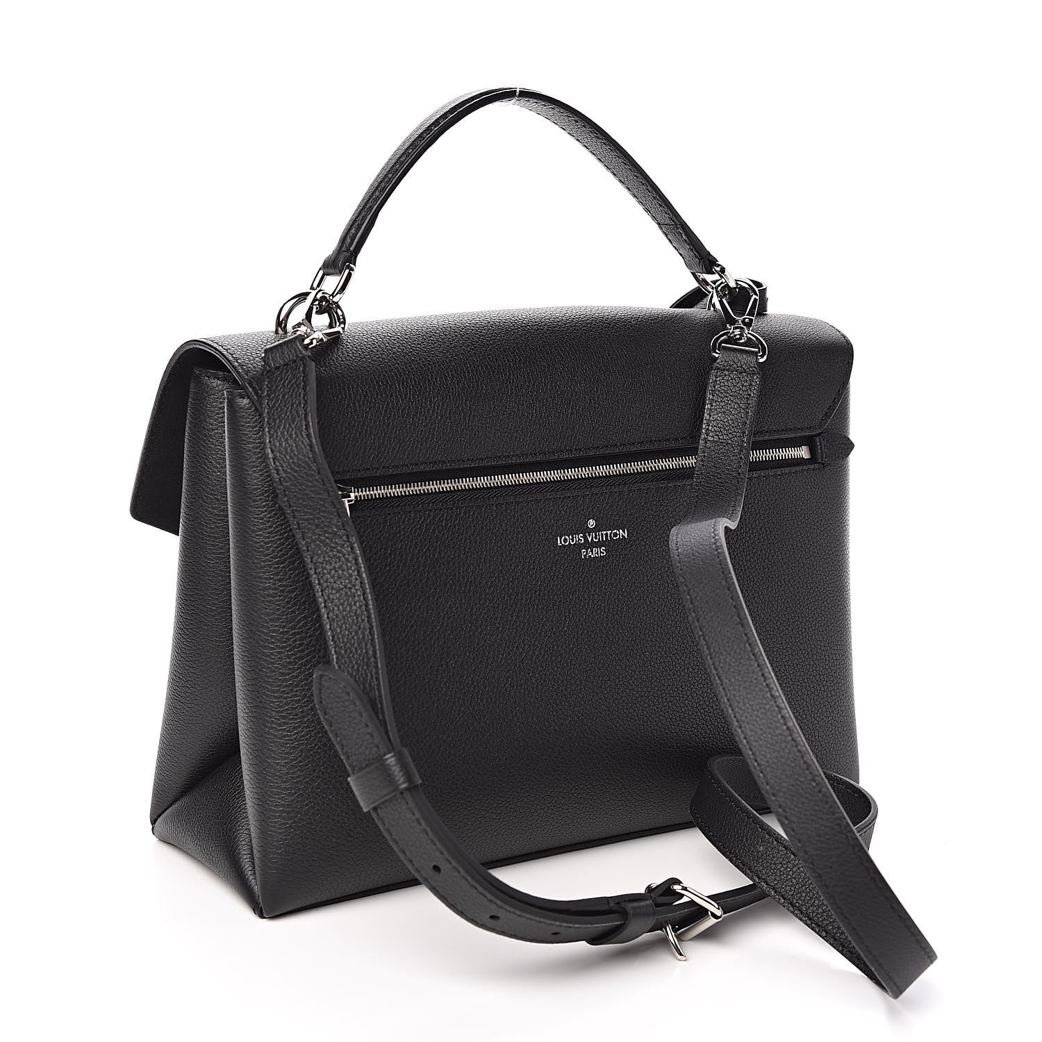 Louis Vuitton Soft Calfskin My Lockme Top Handle Black 3 of 9
