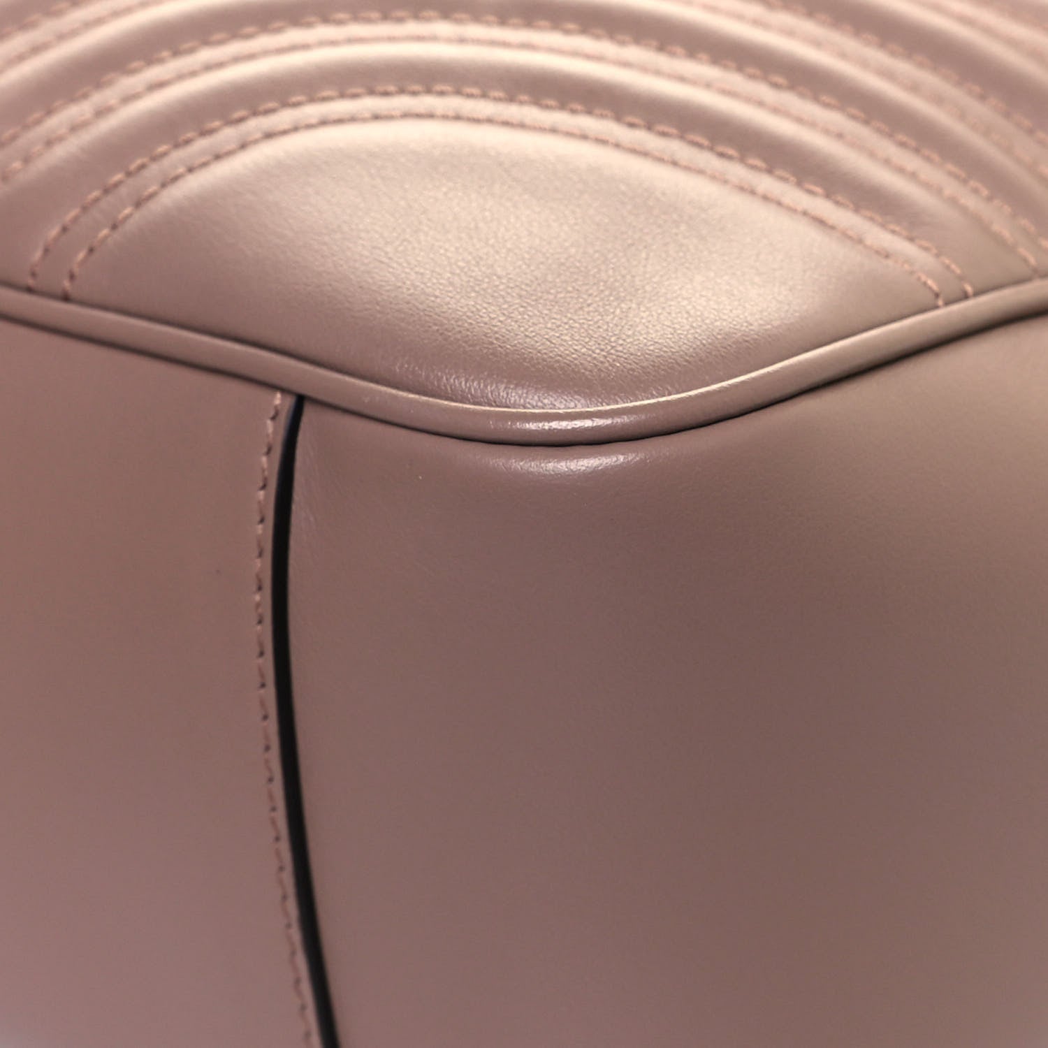 Gucci Calfskin Matelasse Large GG Marmont Shoulder Bag Porcelain Rose 10 of 16