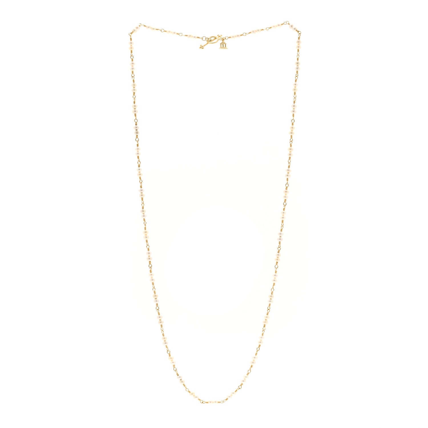 Temple St. Clair 18K Yellow Gold Pearl Karina Necklace 3 of 5