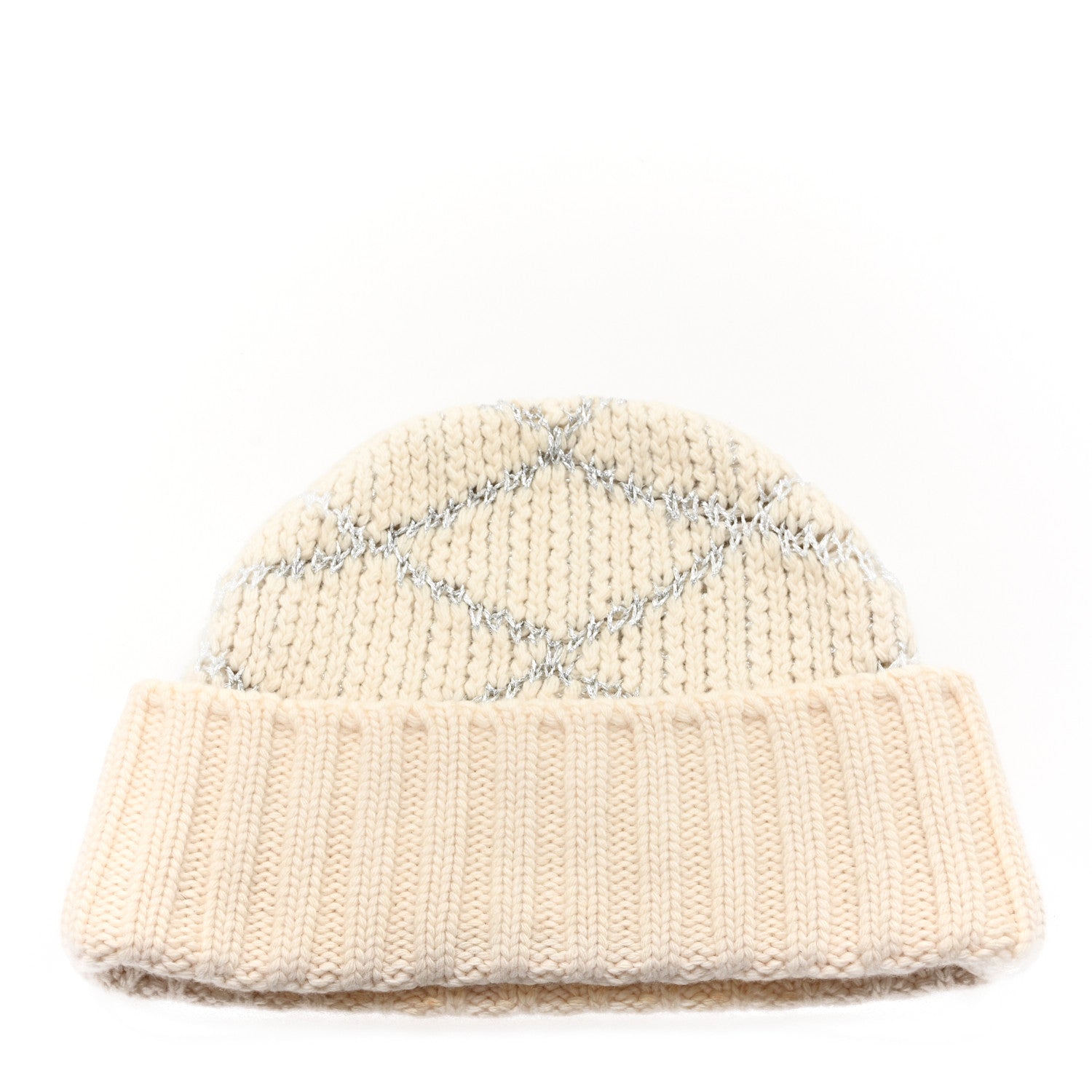 Louis Vuitton Wool Cashmere Shiny Malletage Hat Beige 3 of 5