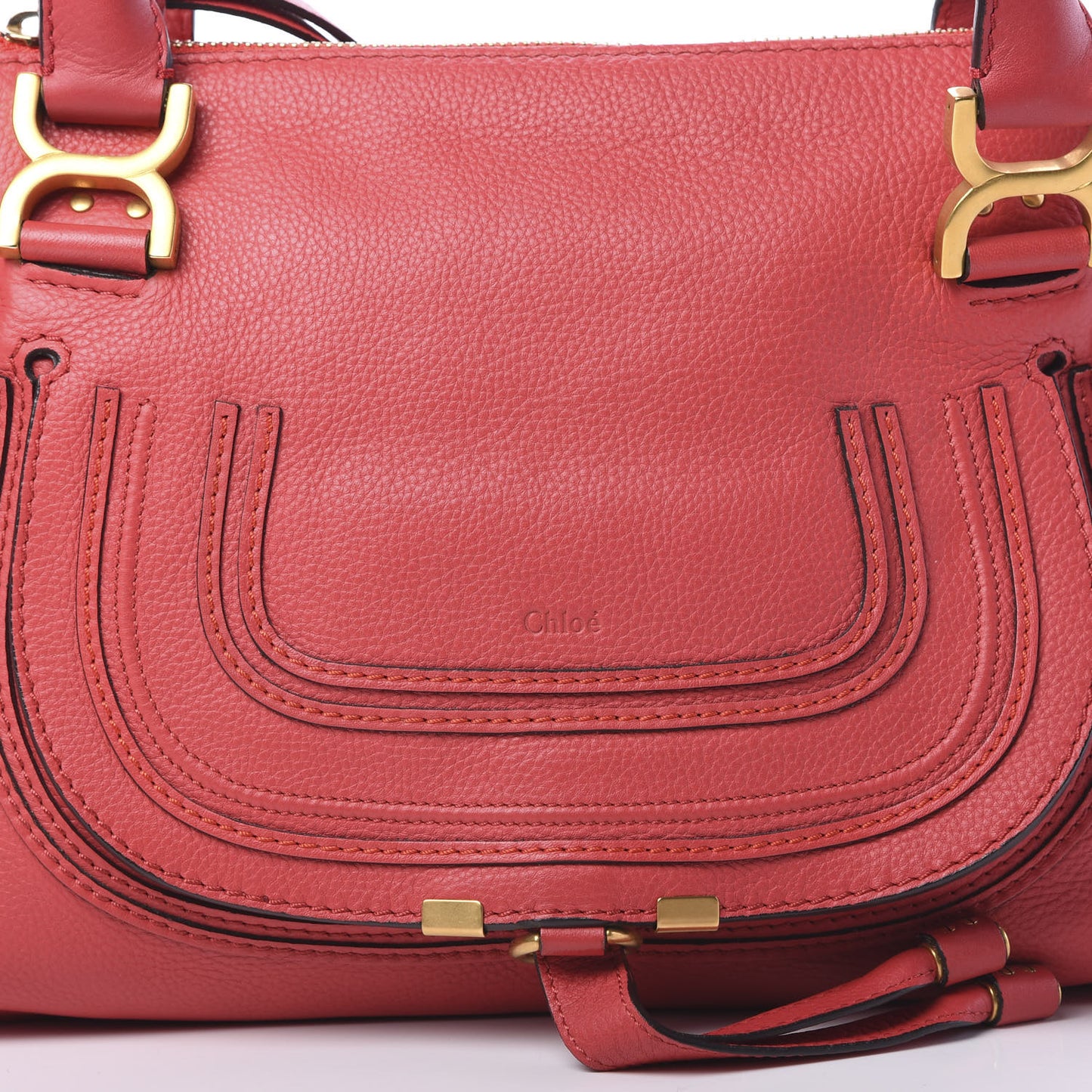 Calfskin Medium Marcie Satchel Red