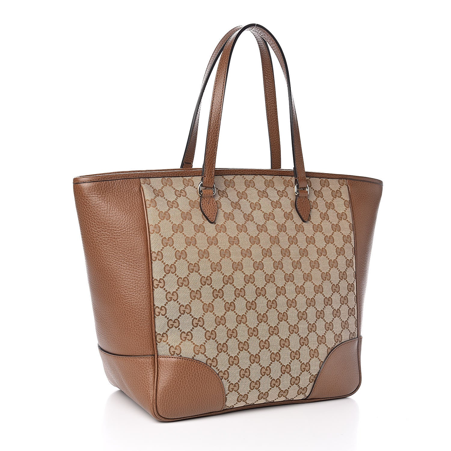 Gucci Monogram Medium Bree Zippered Tote Beige Tabacco 3 of 10