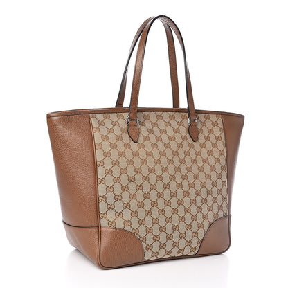 Gucci Monogram Medium Bree Zippered Tote Beige Tabacco 3 of 10