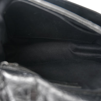 Saint Laurent Crinkled Calfskin Matelasse Monogram Medium Niki Chain Satchel Black 5 of 11