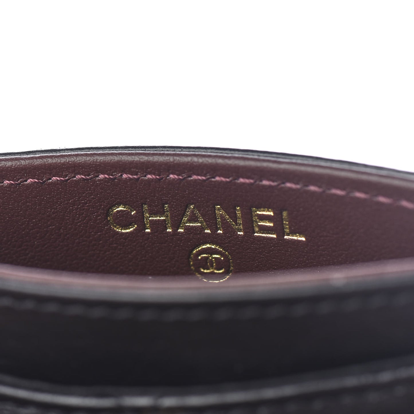Aged Calfskin Quilted Reissue Card Holder Black