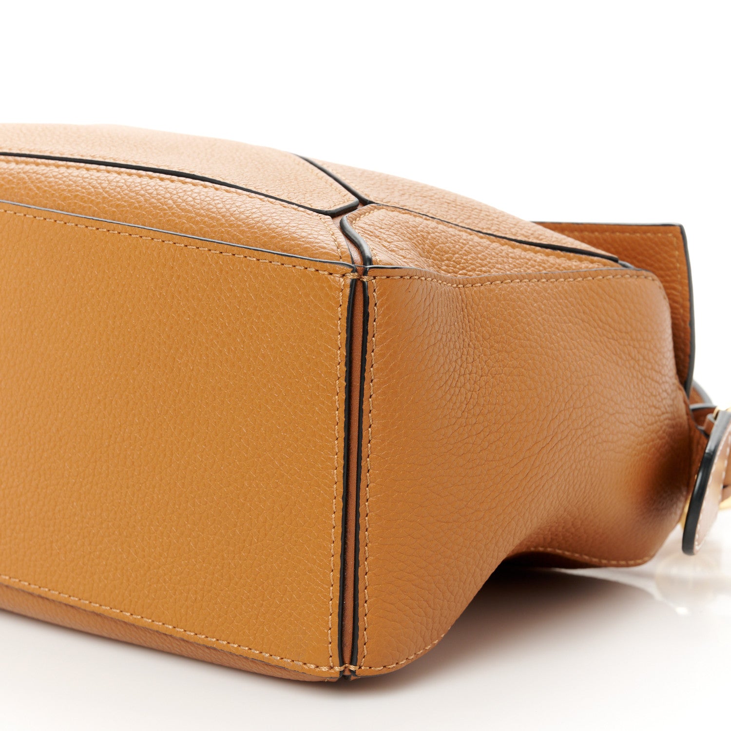 Loewe Grained Calfskin Small Puzzle Bag Tan 10 of 10