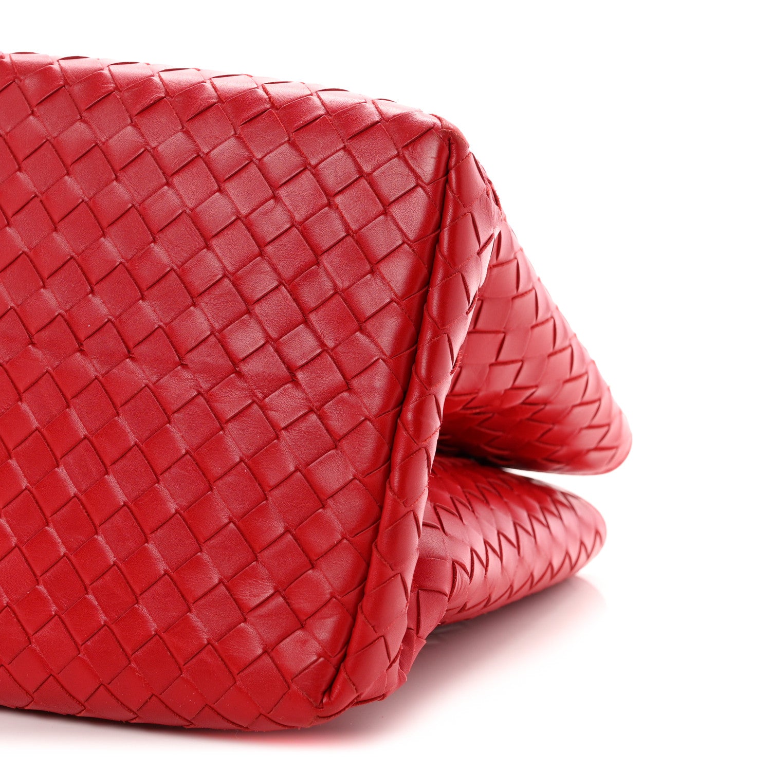Bottega Veneta Nappa Intrecciato Small Roma Tote Red 11 of 11