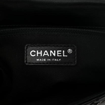 Chanel Calfskin Stitched Expandable Flap Black 6 of 10