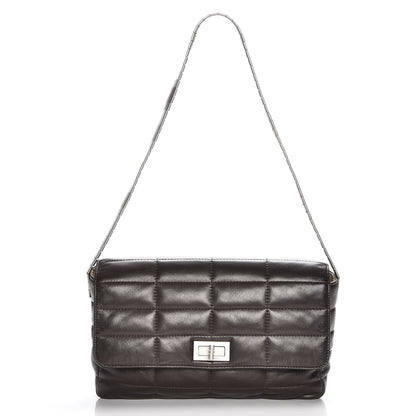 Chanel Lambskin Chocolate Bar Mademoiselle Flap Brown 1 of 8