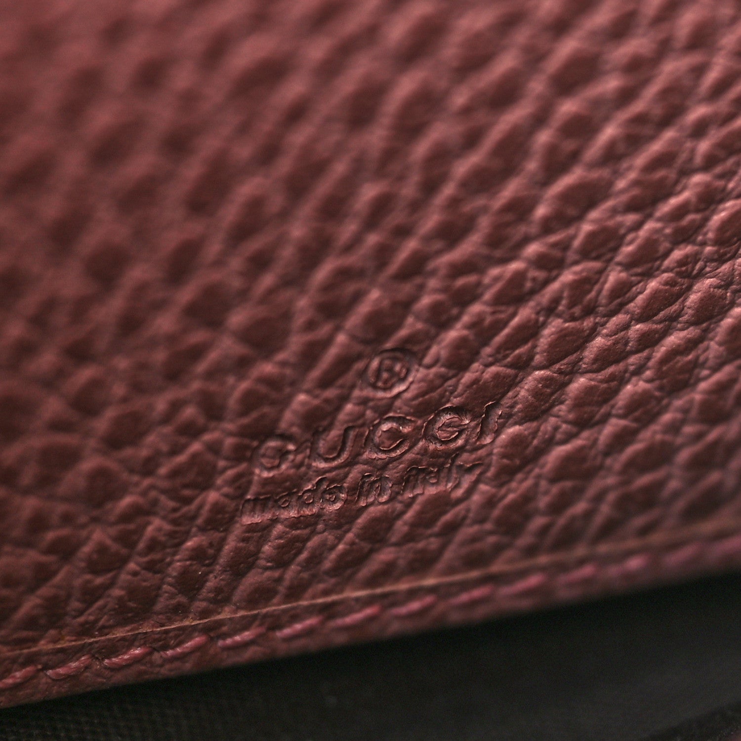 Gucci Dollar Calfskin Bi-Color Swing Continental Wallet Grey Field Soft Pink 7 of 8