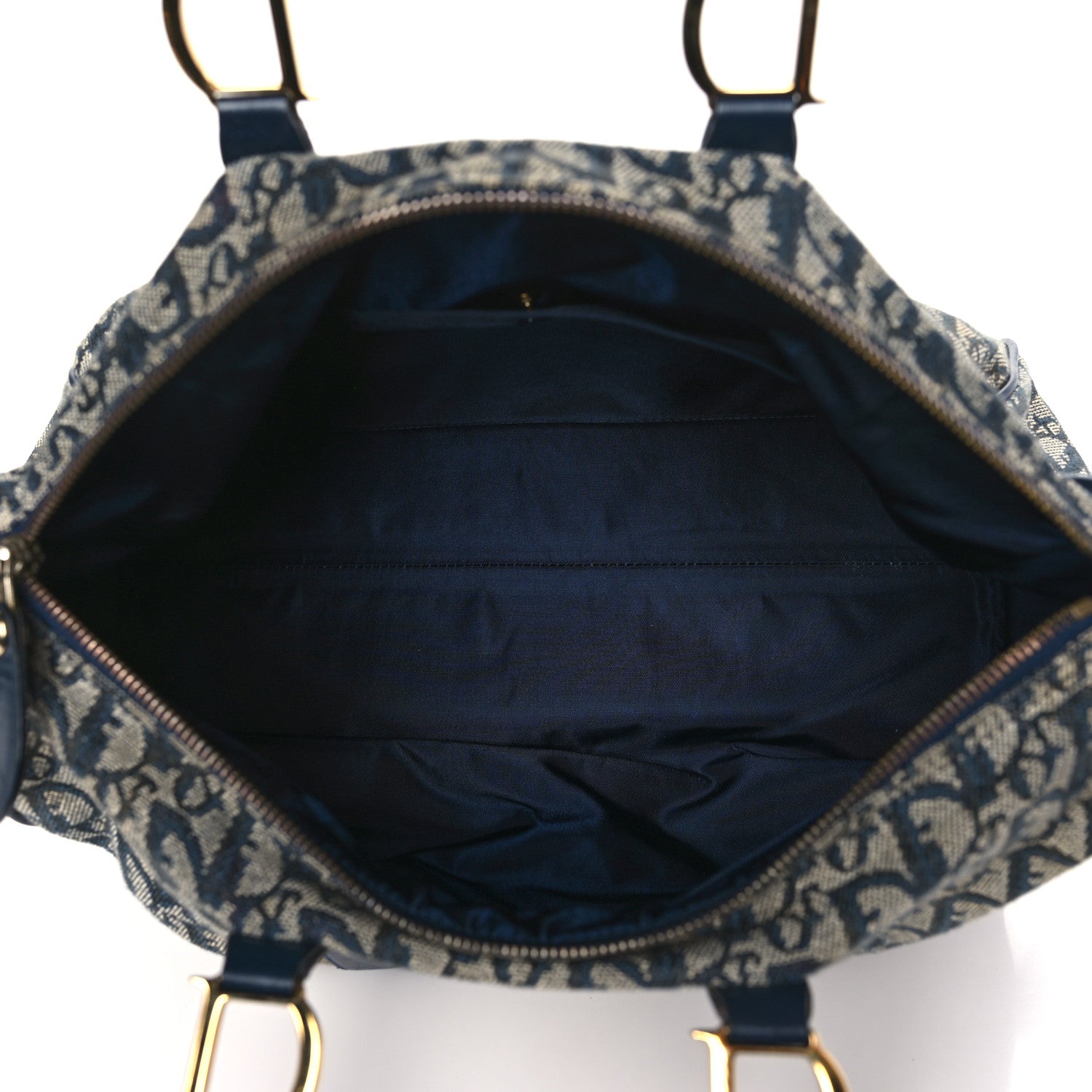 Christian Dior Monogram Boston Navy Blue 5 of 11
