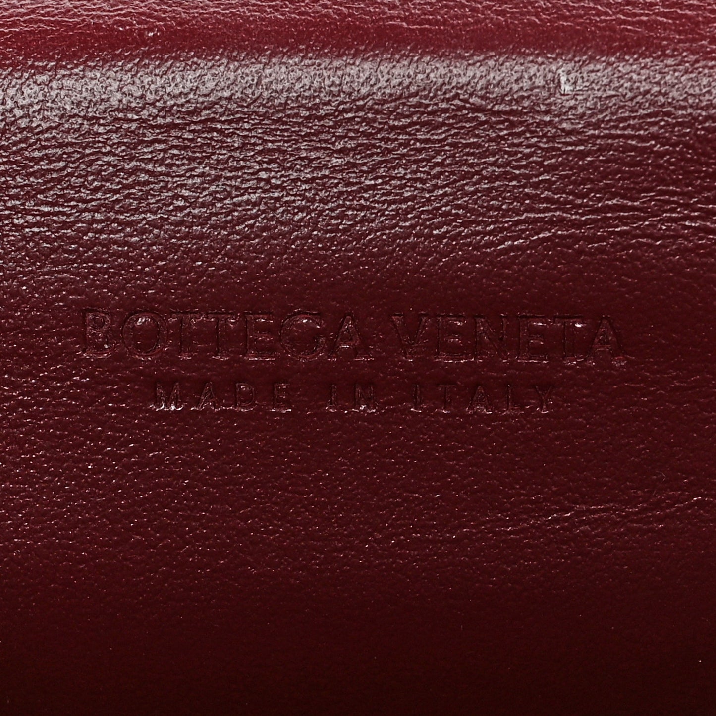 Nappa Maxi Intrecciato Compact Wallet Bordeaux