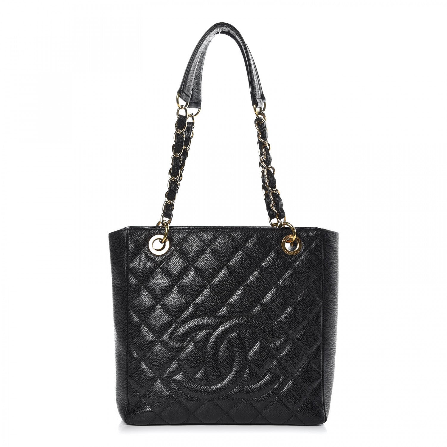 Chanel Caviar Quilted Petit Shopping Tote PST Black 1 of 10