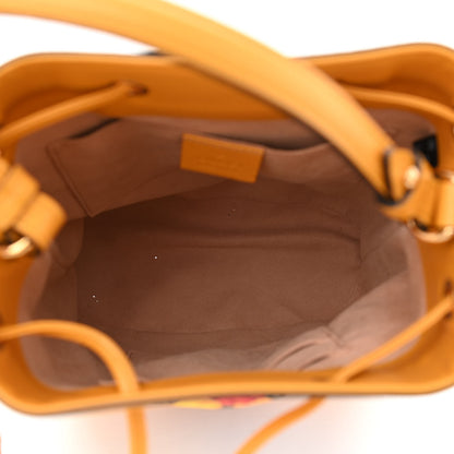 Gucci GG Supreme Monogram Flora Small Ophidia Bucket Bag Beige Multicolor Crop 5 of 8