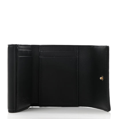 Christian Dior Lambskin Cannage Lady Dior Lotus Wallet Black 6 of 8