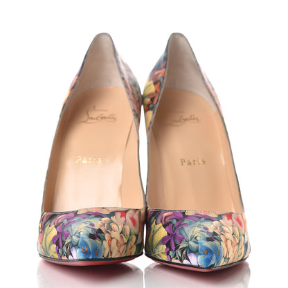 Christian Louboutin Satin Flower Power Pigalle Follies 100 Pumps 39.5 Multicolor 2 of 8