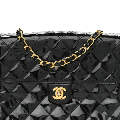 Chanel Patent Quilted Small Single Flap Black 9 of 11