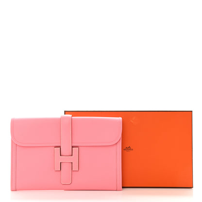 Hermes Epsom Jige PM Clutch Rose Confetti 8 of 8