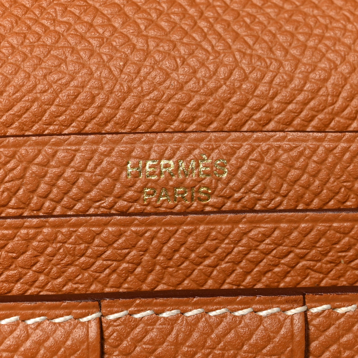 Hermes Epsom Bearn Gusset Wallet Gold 10 of 12