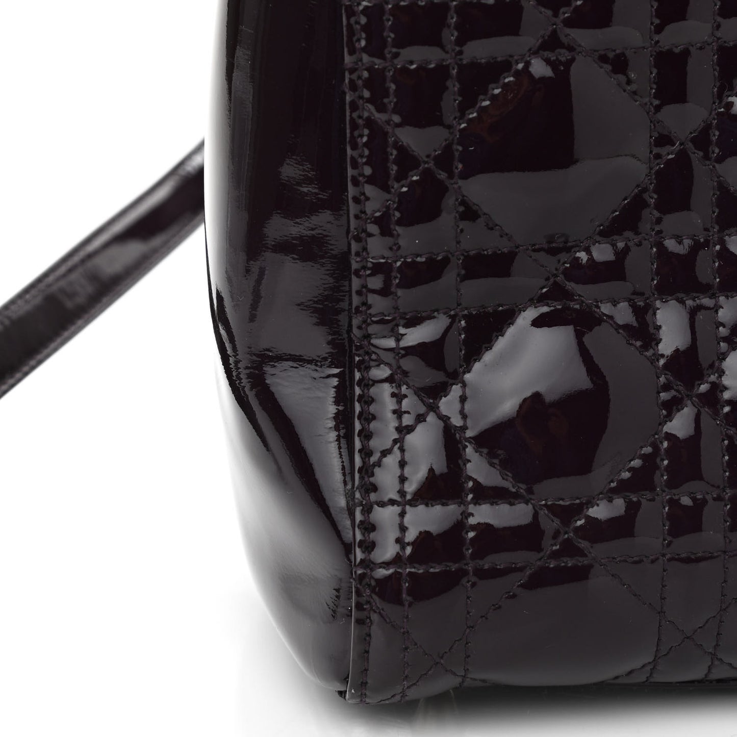 Patent Cannage Medium Lady Dior Violet Purple