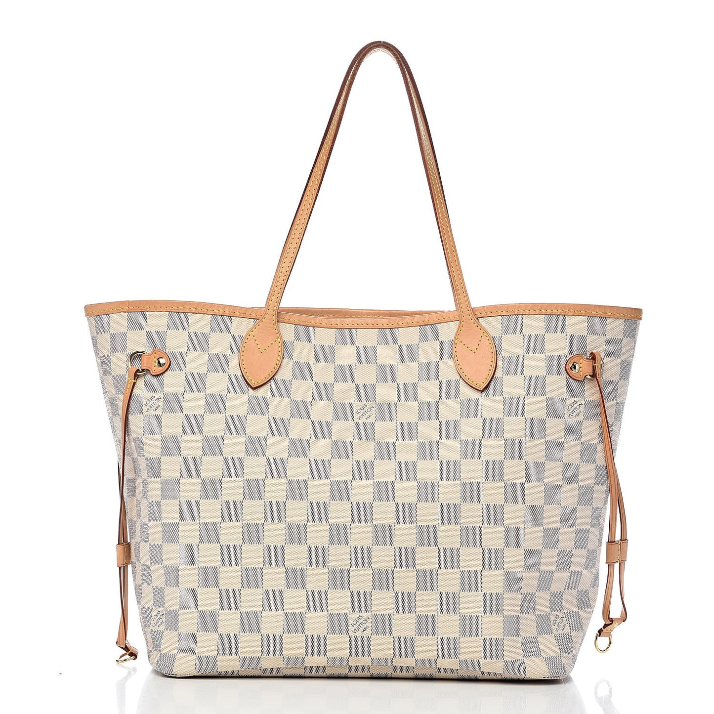 Damier Azur Neo Neverfull MM Rose Ballerine