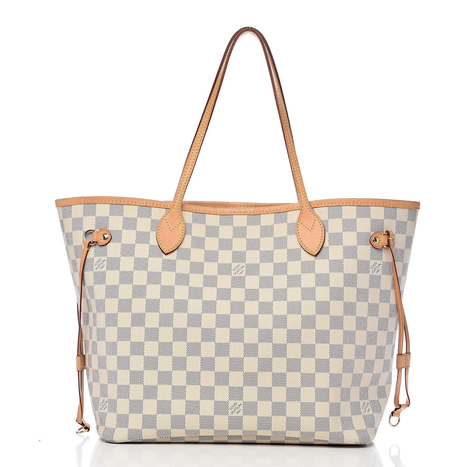 Louis Vuitton Damier Azur Neo Neverfull MM Rose Ballerine 3 of 16