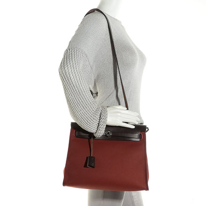 Hermes Toile Vache Hunter Herbag Zip 31 PM Rouge H Ebene 2 of 21