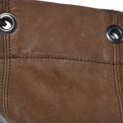 Burberry Calfskin Shoulder Tote Bag Brown 9 of 13