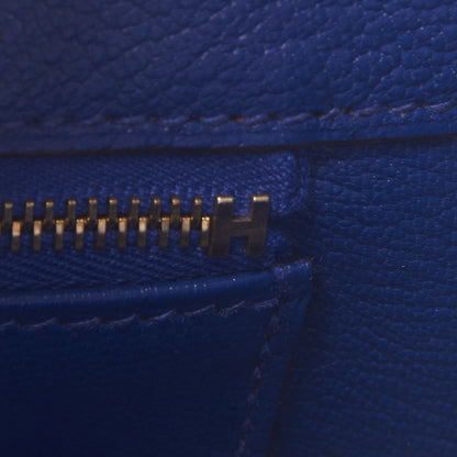 Hermes Togo Birkin 25 Bleu Electrique 16 of 29