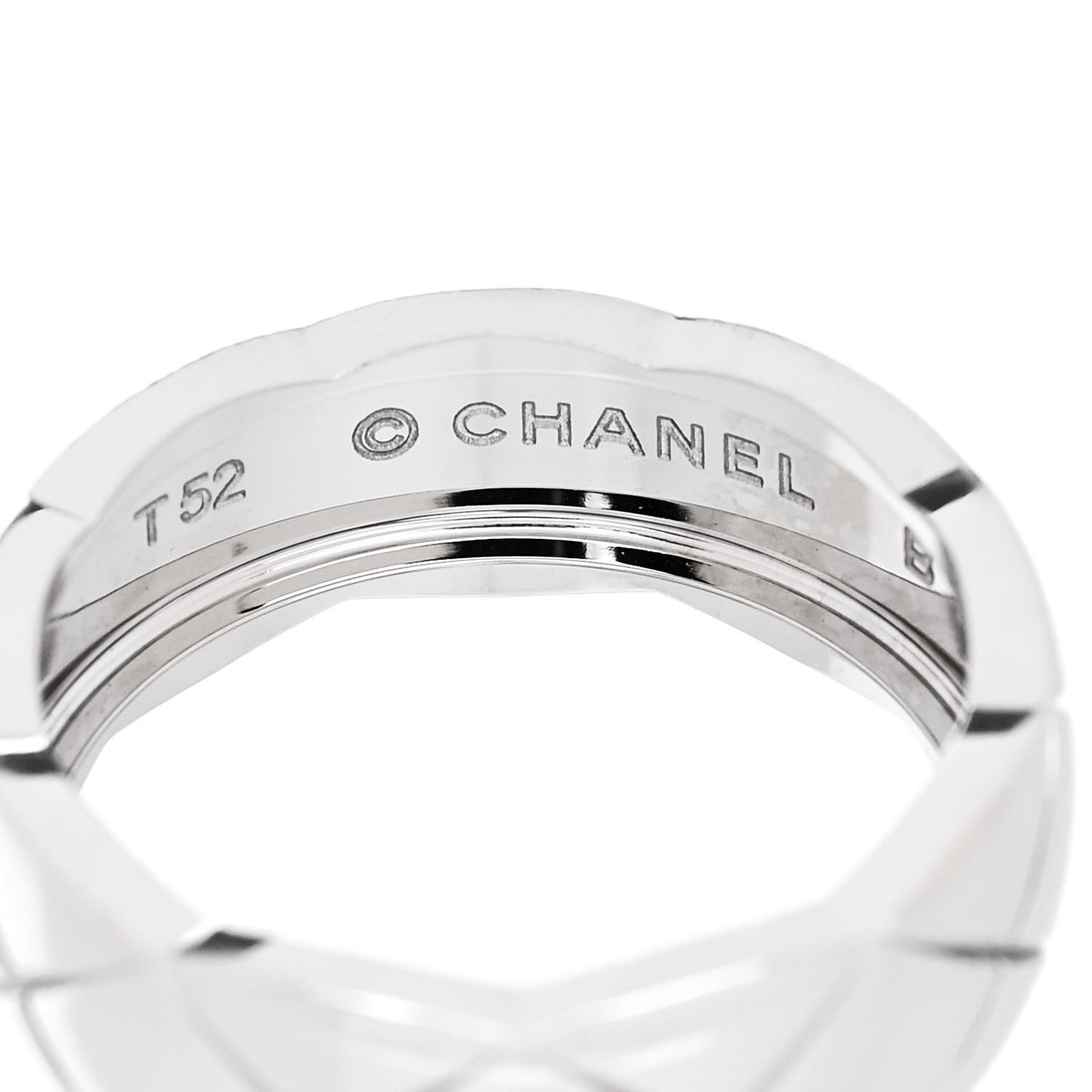 18K White Gold Small Coco Crush Ring 52 6