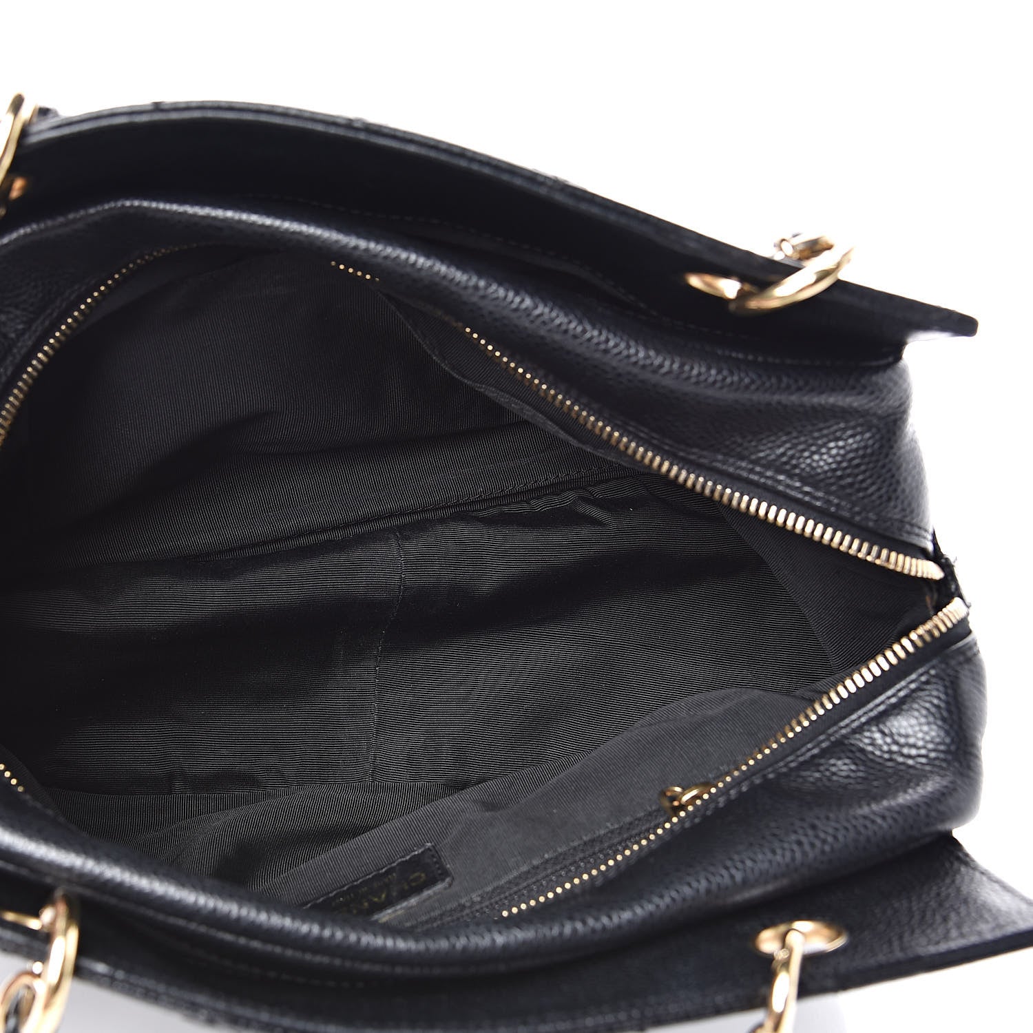 Chanel CHANELCaviarQuiltedPetitTimelessTotePTTBlack 5 of 13