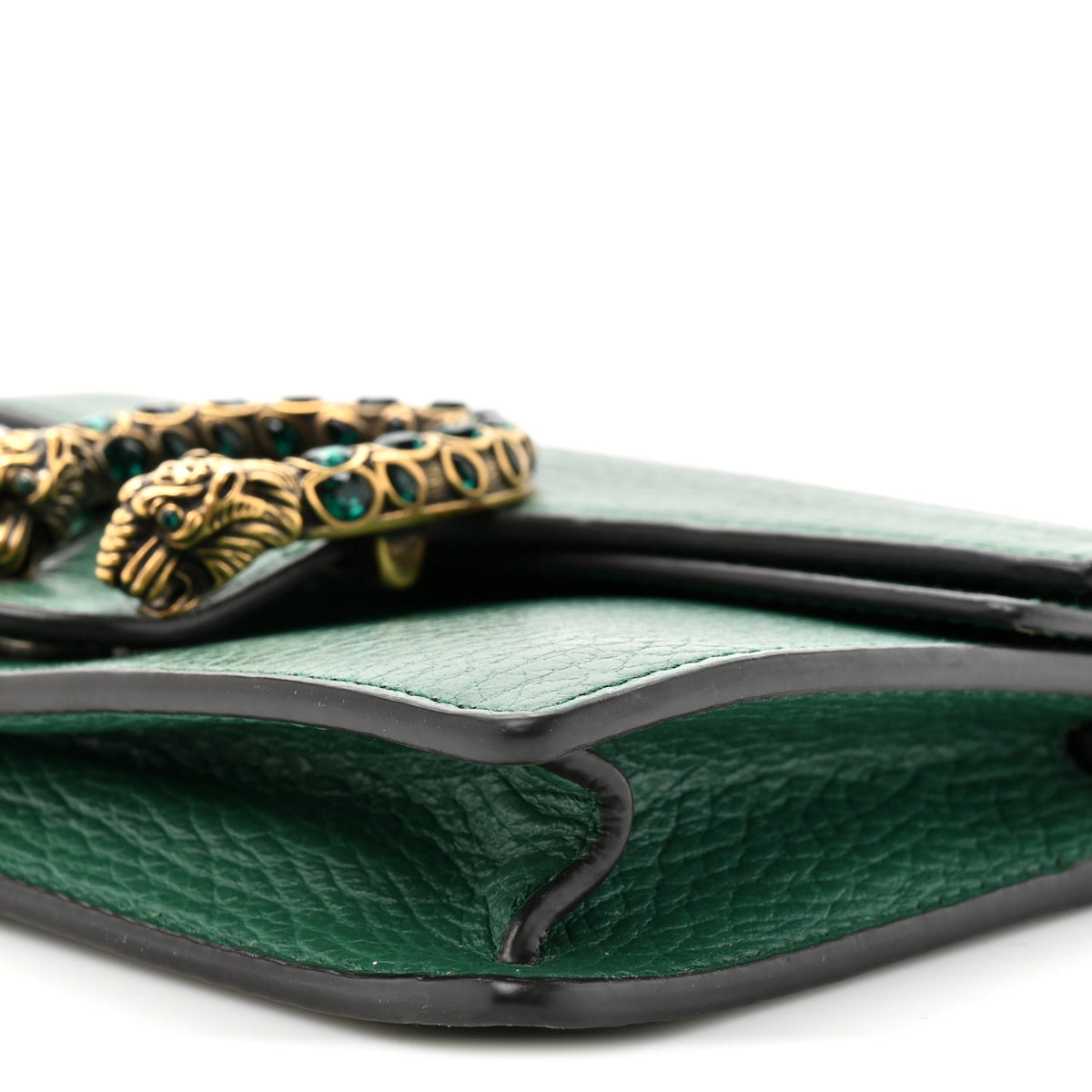 Gucci Dollar Calfskin Crystal Super Mini Dionysus Shoulder Bag Emerald 14 of 29