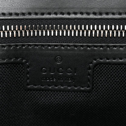 Gucci GG Supreme Monogram Appia Calfskin Web Crossbody Bag Black Grey 6 of 12