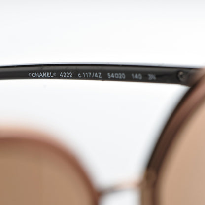 Chanel Metal Cat Eye Sunglasses 4222 Pink Gold 5 of 8